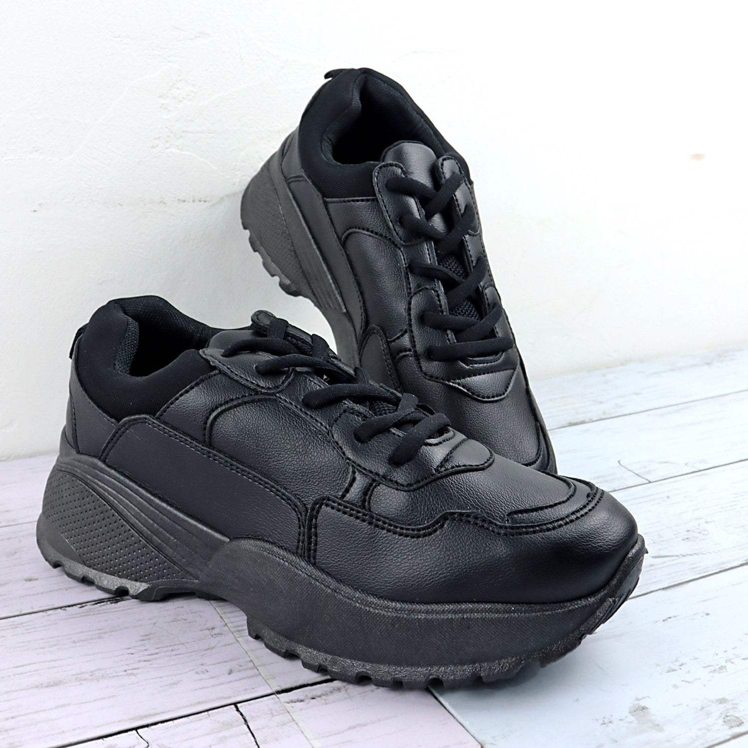 LoveHunter Thick-soled Dad Lace-up Sneakers/1536