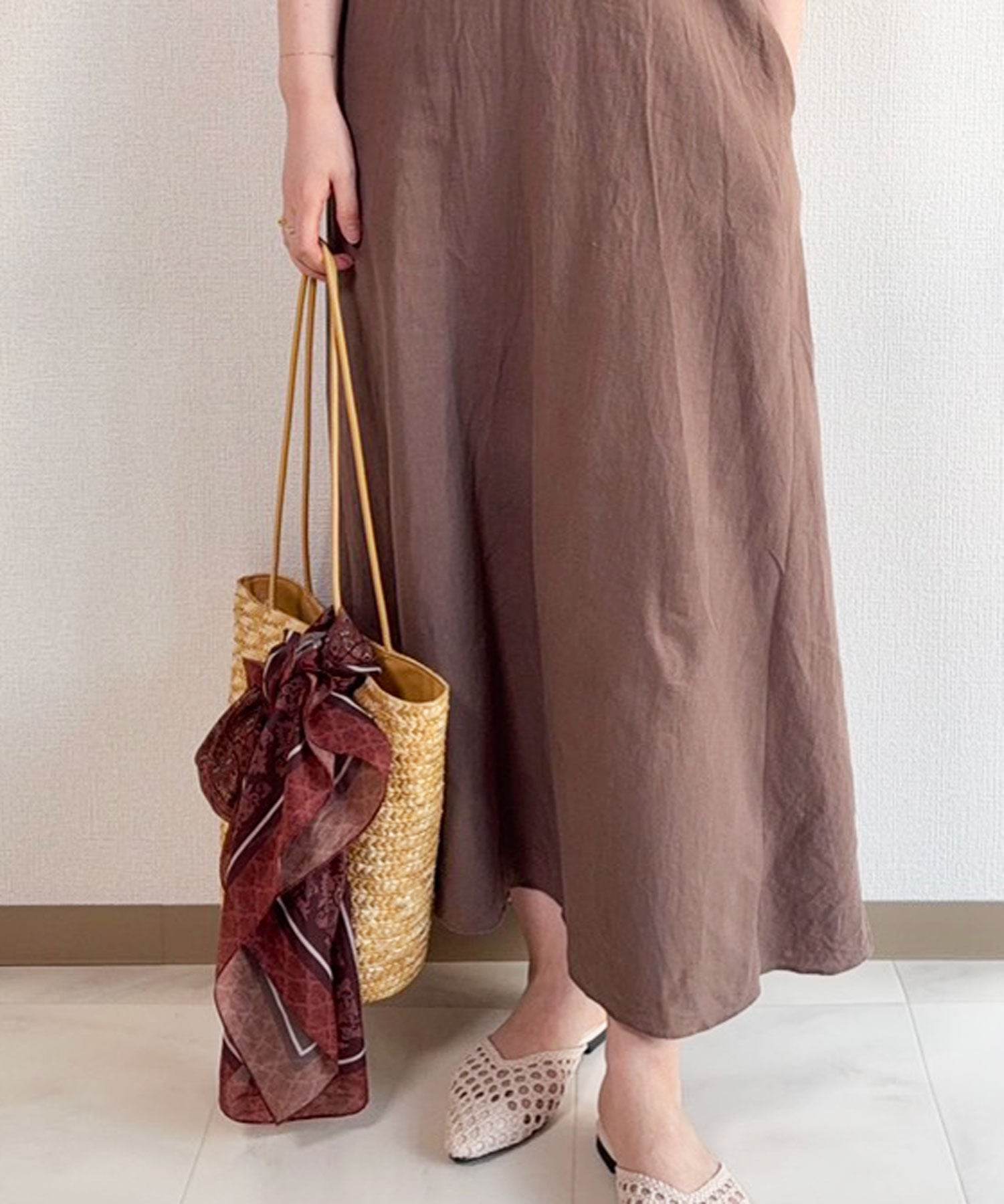 ラスドット lus. かごバッグ (ベージュ) ベージュ