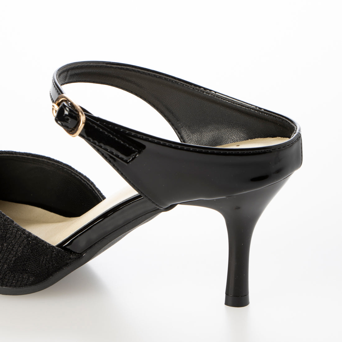 ラスドット lus. 異素材コンビミュールサンダル