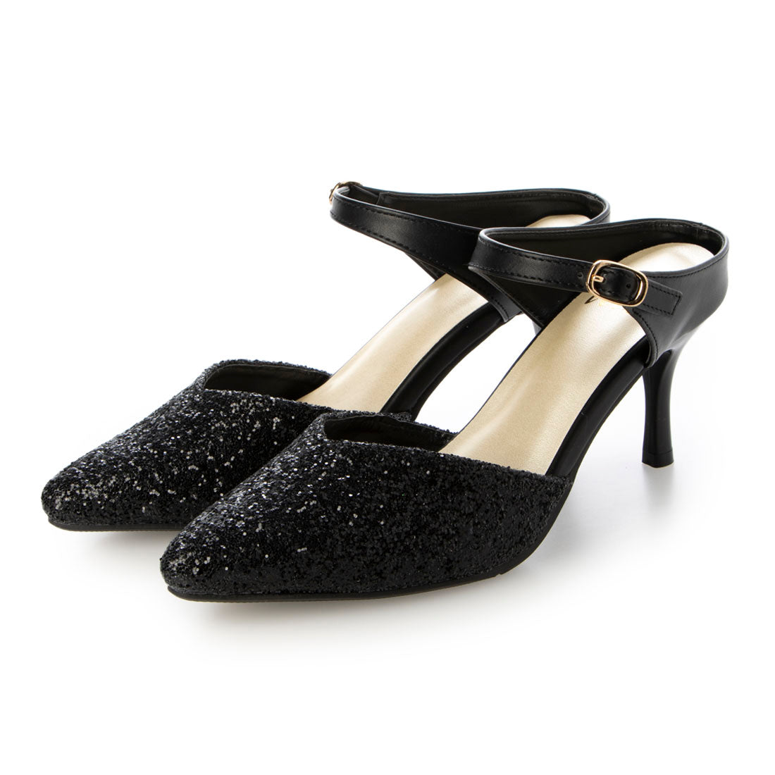 ラスドット lus. 異素材コンビミュールサンダル