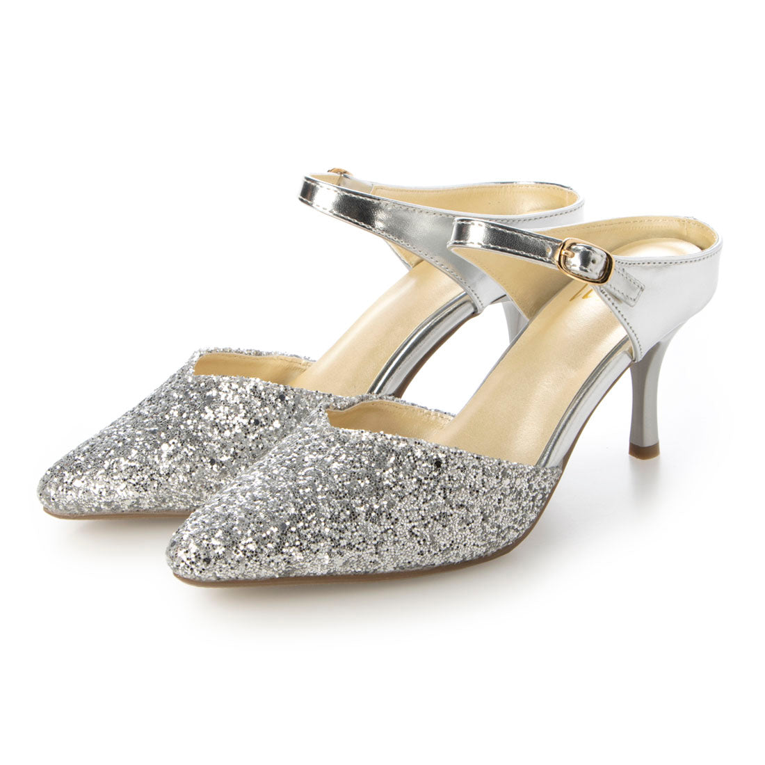 ラスドット lus. 異素材コンビミュールサンダル