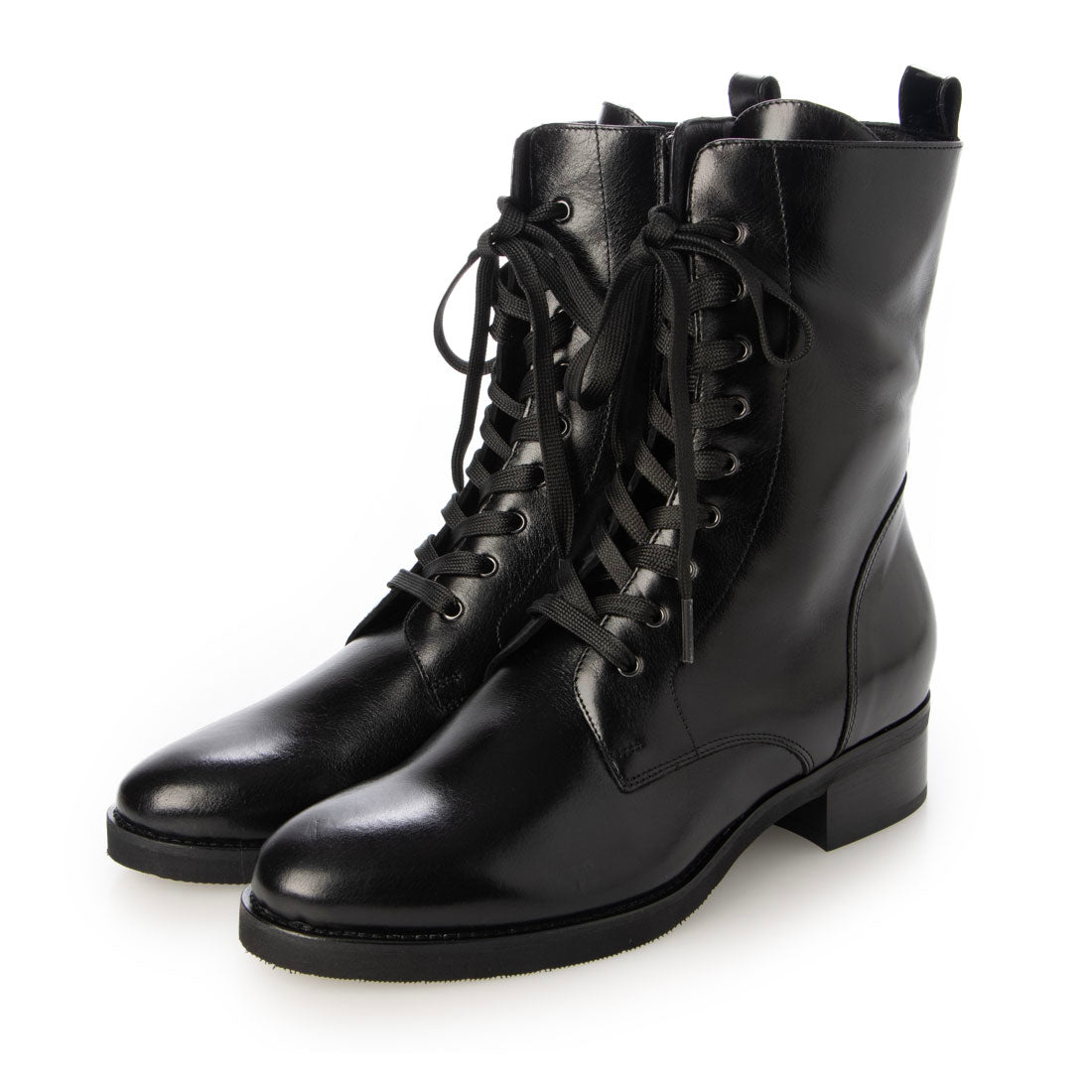 ルカ グロッシ Luca Grossi レースアップショートブーツ (ブラック) ブラック