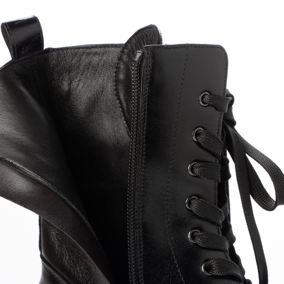 ルカ グロッシ Luca Grossi レースアップショートブーツ (ブラック) ブラック