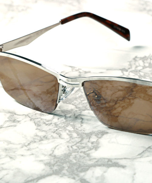 ラグスタイル LUXSTYLE スクエアミラーサングラス/サングラス メンズ レディース グラサン スクエア ミラー (Aガンメタル×スモーク) Aガンメタル×スモーク