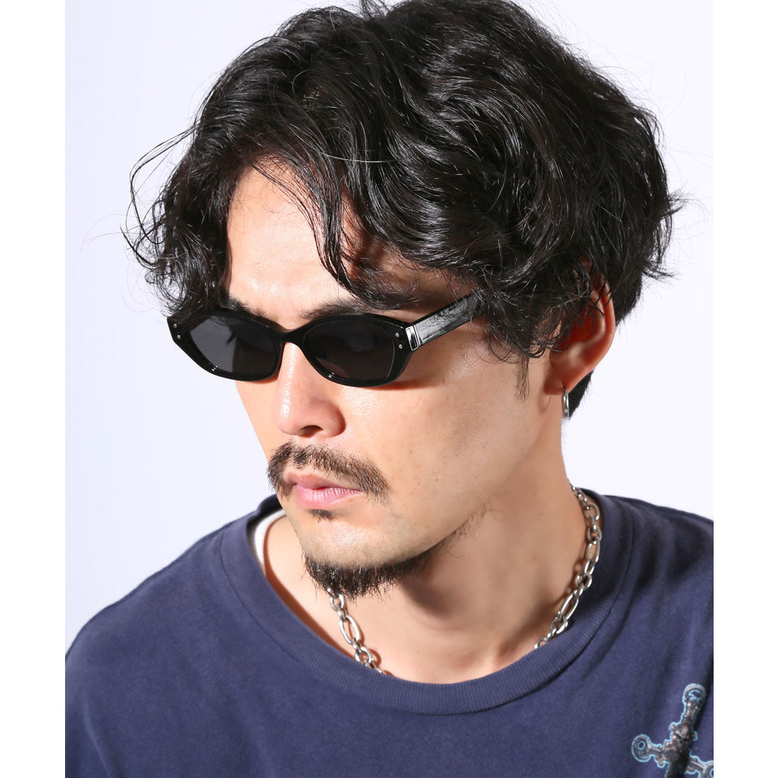 ラグスタイル LUXSTYLE オーバルサングラス/ユニセックス UVカット 紫外線カット オーバルサングラス 度なし 小顔 丸 楕円 紫外線対策 (クリアホワイト×ライトブラウン) クリアホワイト×ライトブラウン