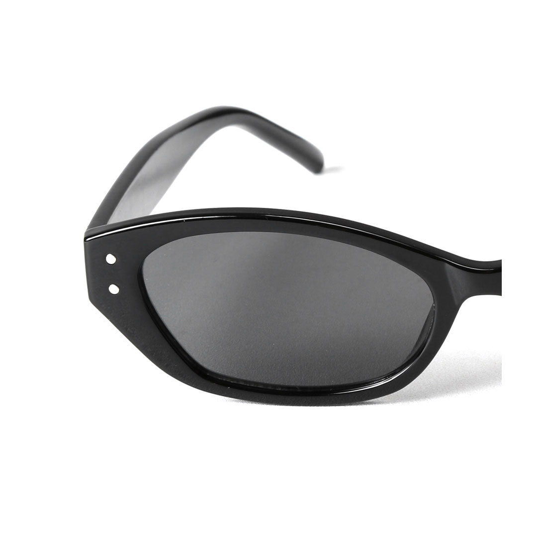 ラグスタイル LUXSTYLE オーバルサングラス/ユニセックス UVカット 紫外線カット オーバルサングラス 度なし 小顔 丸 楕円 紫外線対策 (クリアホワイト×ライトブラウン) クリアホワイト×ライトブラウン