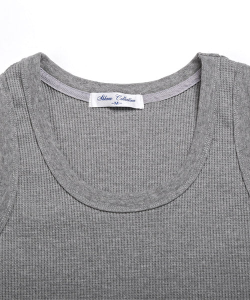 ラグスタイル LUXSTYLE ワッフルタンクトップ/タンクトップ メンズ ワッフル ミディアム丈