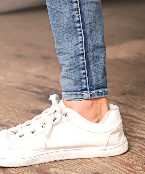 ラグスタイル LUXSTYLE ダメージクラッシュストレッチデニムスキニーパンツ/デニムパンツ メンズ スキニー ダメージ ストレッチ (00ホワイト) 00ホワイト