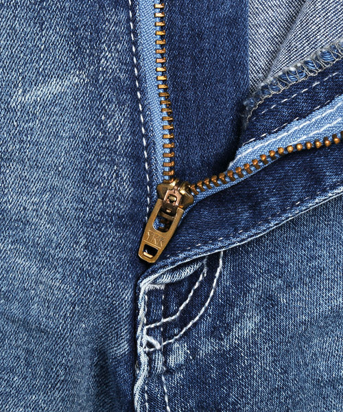 ラグスタイル LUXSTYLE ダメージクラッシュストレッチデニムスキニーパンツ/デニムパンツ メンズ スキニー ダメージ ストレッチ (00ホワイト) 00ホワイト