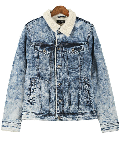 ラグスタイル LUXSTYLE ボアデニムジャケット/ボア デニムジャケット メンズ Gジャン ジージャン アウター BITTER ビター系 秋 冬