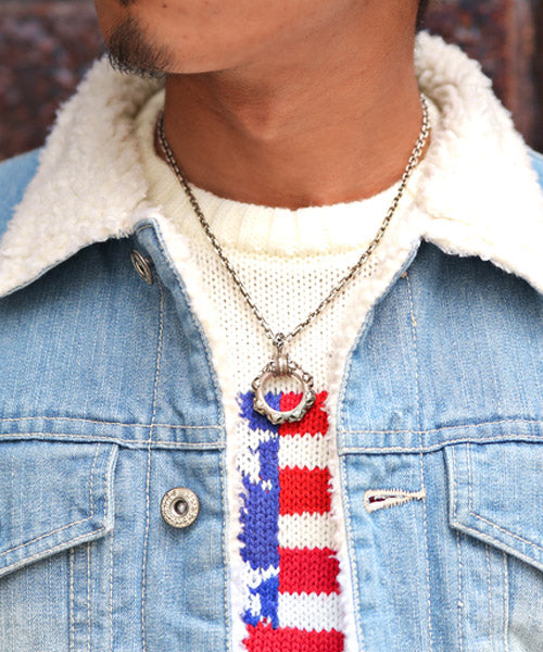 ラグスタイル LUXSTYLE ボアデニムジャケット/ボア デニムジャケット メンズ Gジャン ジージャン アウター BITTER ビター系 秋 冬