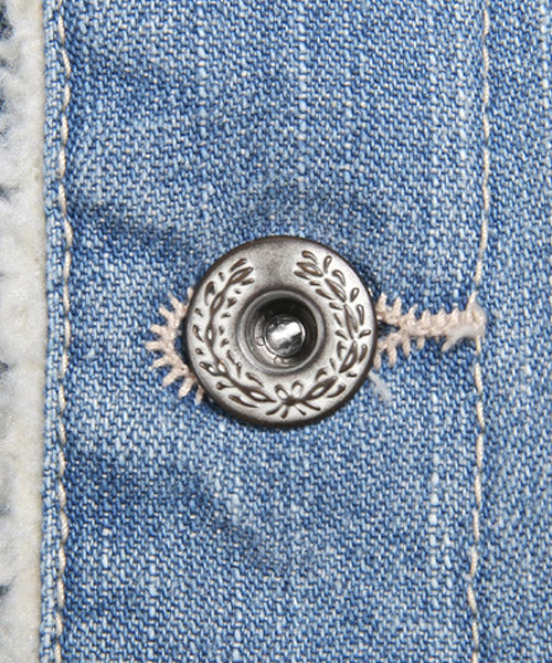 ラグスタイル LUXSTYLE ボアデニムジャケット/ボア デニムジャケット メンズ Gジャン ジージャン アウター BITTER ビター系 秋 冬