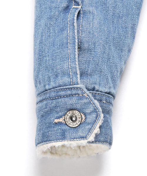 ラグスタイル LUXSTYLE ボアデニムジャケット/ボア デニムジャケット メンズ Gジャン ジージャン アウター BITTER ビター系 秋 冬