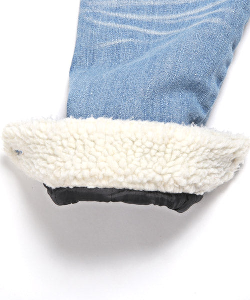 ラグスタイル LUXSTYLE ボアデニムジャケット/ボア デニムジャケット メンズ Gジャン ジージャン アウター BITTER ビター系 秋 冬