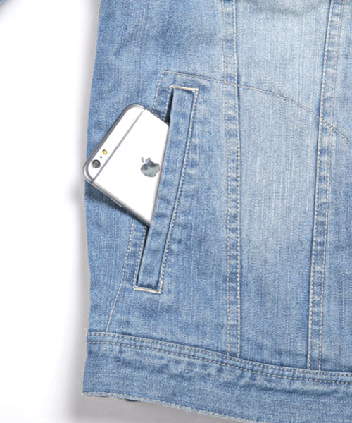 ラグスタイル LUXSTYLE ボアデニムジャケット/ボア デニムジャケット メンズ Gジャン ジージャン アウター BITTER ビター系 秋 冬