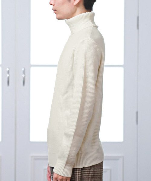 ラグスタイル LUXSTYLE 7G片畦タートルネックニット/ニット メンズ タートルネック セーター ウォッシャブル 形状安定