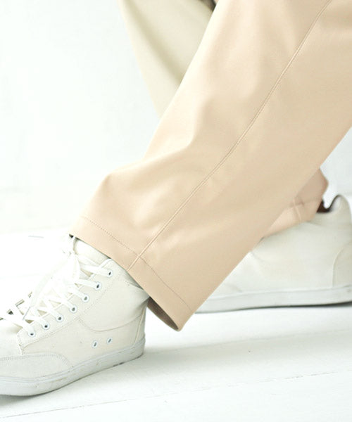 ラグスタイル LUXSTYLE PU合皮ワイドパンツ/ワイドパンツ メンズ PUレザー フェイクレザー レザーパンツ