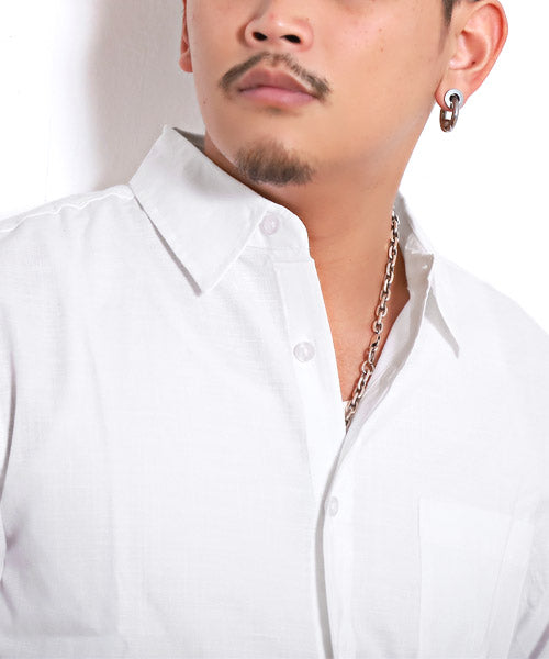 ラグスタイル LUXSTYLE ダンガリーシャツ/長袖シャツ メンズ 長袖 ダンガリーシャツ レギュラーカラー