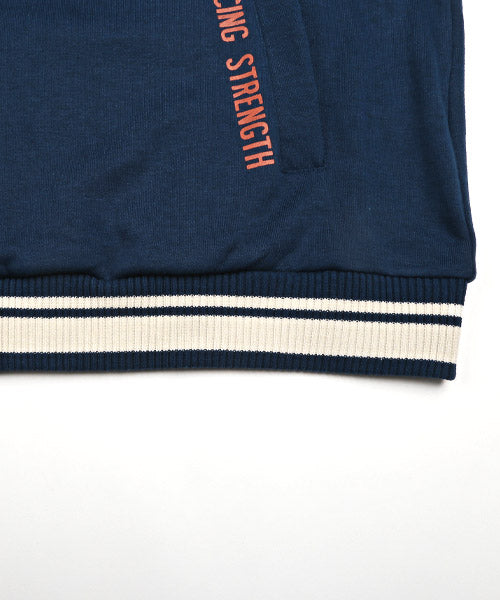 ラグスタイル LUXSTYLE T/Cミニ裏毛ワッペン半袖スタジャン/スタジャン メンズ 半袖 アウター サガラ刺繍 ワッペン ロゴ