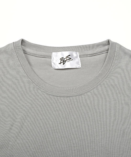 ラグスタイル LUXSTYLE 無地ポケット付きクルーネック半袖Tシャツ/Tシャツ メンズ 半袖 レディース ポケット 無地 ポケT