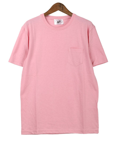 ラグスタイル LUXSTYLE 無地ポケット付きクルーネック半袖Tシャツ/Tシャツ メンズ 半袖 レディース ポケット 無地 ポケT