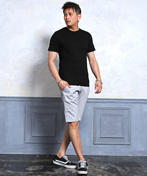 ラグスタイル LUXSTYLE 無地ポケット付きクルーネック半袖Tシャツ/Tシャツ メンズ 半袖 レディース ポケット 無地 ポケT