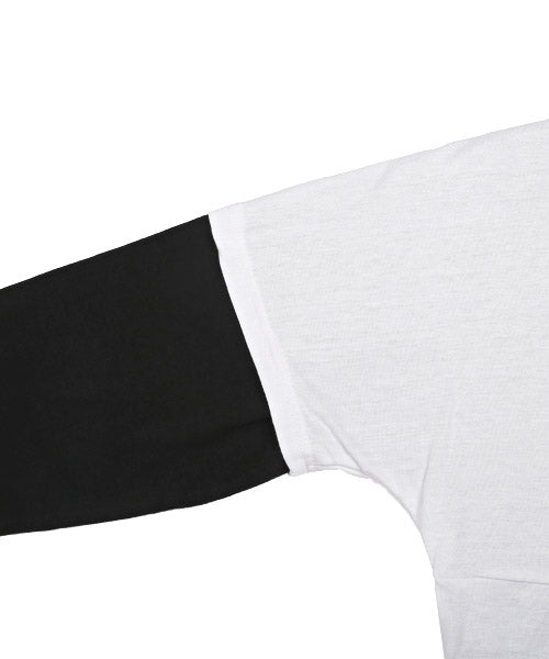 ラグスタイル LUXSTYLE バックロゴ半袖BIGTシャツ×無地ロンTアンサンブル/Tシャツ 半袖 長袖 メンズ アンサンブル レイヤード 2枚組 セット