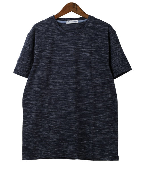 ラグスタイル LUXSTYLE 天竺MIX杢クルーネックTシャツ/Tシャツ メンズ 半袖 天竺 ミックス 杢 クルーネック 無地 シンプル