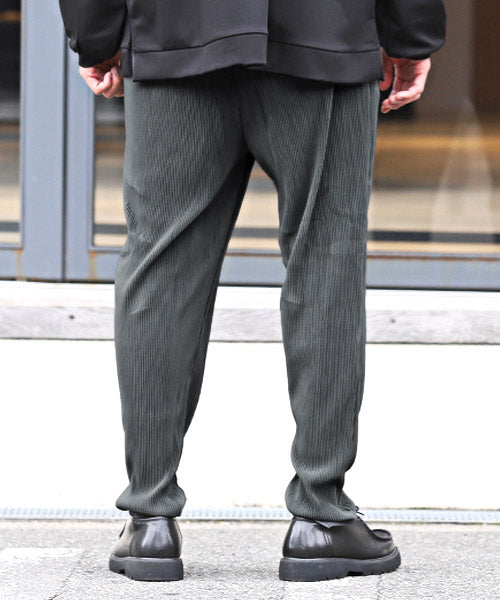 ラグスタイル LUXSTYLE プリーツイージーパンツ/テーパードパンツ メンズ イージーパンツ プリーツ