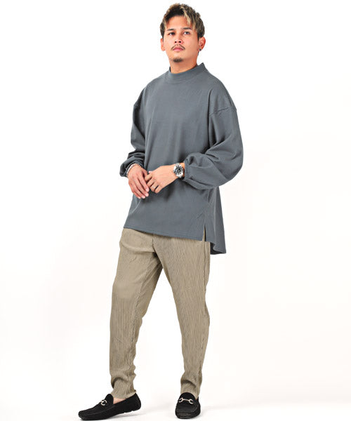 ラグスタイル LUXSTYLE プリーツイージーパンツ/テーパードパンツ メンズ イージーパンツ プリーツ