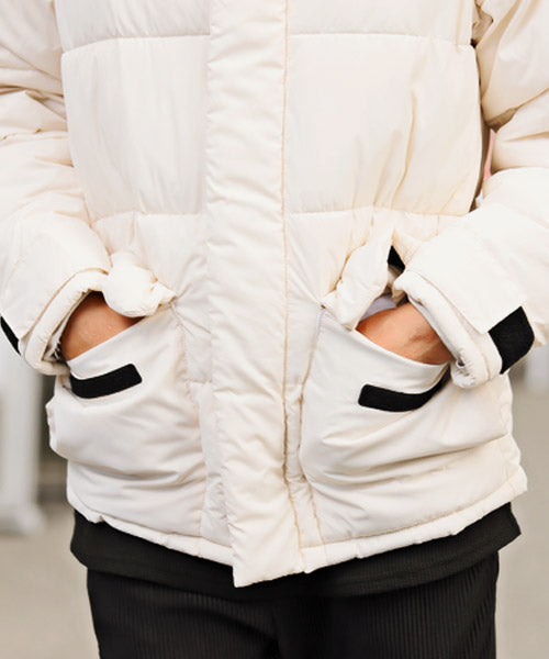 ラグスタイル LUXSTYLE ビッグフード中綿ジャケット/中綿ジャケット メンズ ブルゾン フード ボリュームネック