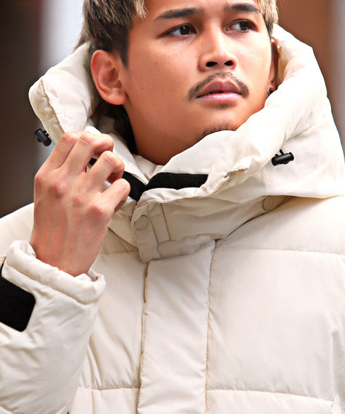 ラグスタイル LUXSTYLE ビッグフード中綿ジャケット/中綿ジャケット メンズ ブルゾン フード ボリュームネック