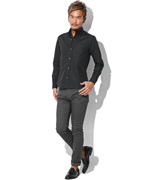 ラグスタイル LUXSTYLE 【極ーきわみー】日本製ブロードデュエボタンダウン長袖シャツ/GarsonWave シャツ メンズ 長袖 日本製 定番 BITTER ビター系