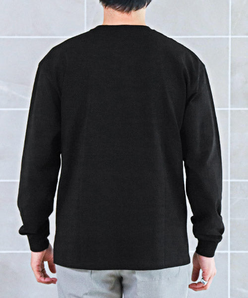 ラグスタイル LUXSTYLE TRAP/U天竺胸ポケットロゴ刺繍ロンT/ロンT メンズ 長袖Tシャツ ポケット ロゴ 刺繍 ワンポイント