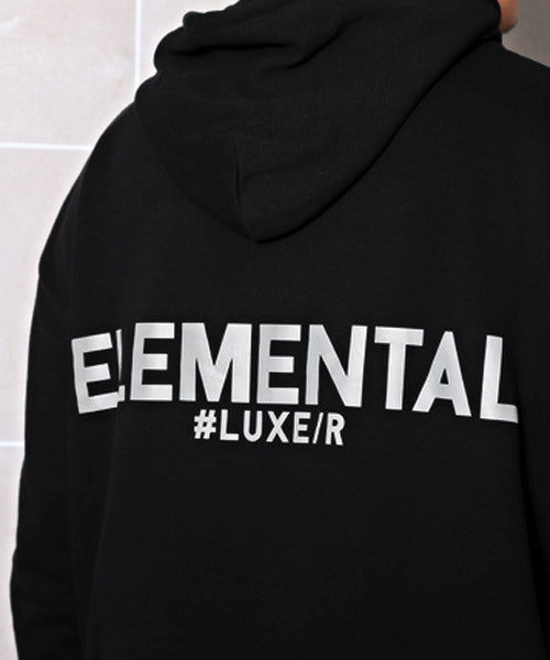 ラグスタイル LUXSTYLE LUXE/R裏毛リフレクターロゴBIGパーカー/パーカー メンズ スウェット ビッグシルエット ロゴ プリント