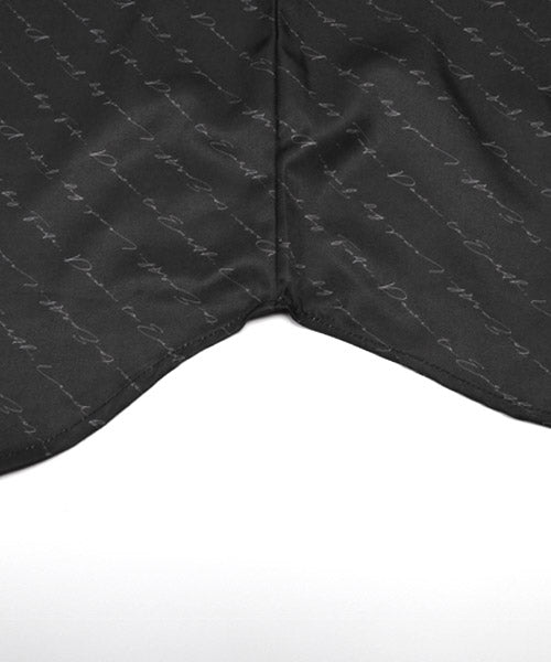 ラグスタイル LUXSTYLE 刺繍&ラバープリント総柄ロゴ長袖シャツ/長袖シャツ メンズ ロゴ プリント 総柄 刺繍