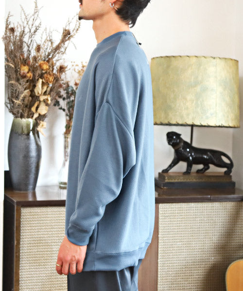 ラグスタイル LUXSTYLE ミラノリブクルーネックBIGニットソー/ニットソー メンズ ミラノリブ ニット セーター カットソー ビッグシルエット