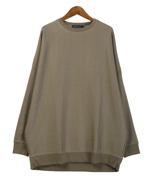 ラグスタイル LUXSTYLE ミラノリブクルーネックBIGニットソー/ニットソー メンズ ミラノリブ ニット セーター カットソー ビッグシルエット