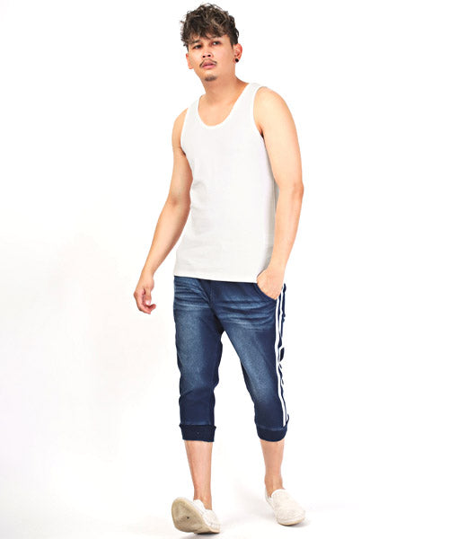 ラグスタイル LUXSTYLE スパンフライスタンクトップ/タンクトップ メンズ ノースリーブ 無地 スパン フライス ストレッチ 春夏 (杢グレー) 杢グレー