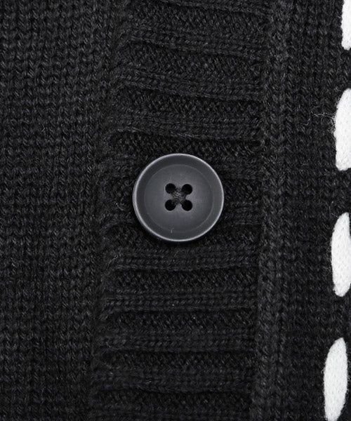 ラグスタイル LUXSTYLE ステッチデザインボタンカーディガン/カーディガン メンズ ニット オーバーサイズ ステッチ ライン ボタン