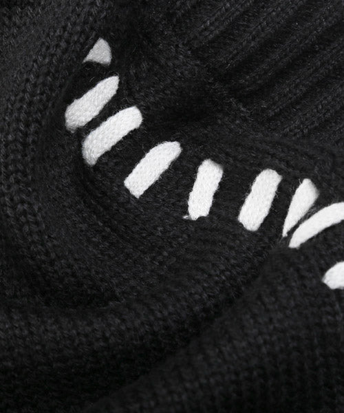 ラグスタイル LUXSTYLE ステッチデザインボタンカーディガン/カーディガン メンズ ニット オーバーサイズ ステッチ ライン ボタン