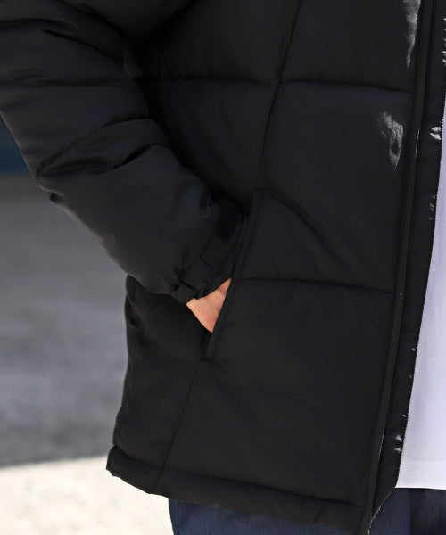 LUXSTYLE Rag Style Mid-Weight Switch Jacket / Mid-Weight Jacket Men's Blouson Hood Fake Down Warm Cold Protection