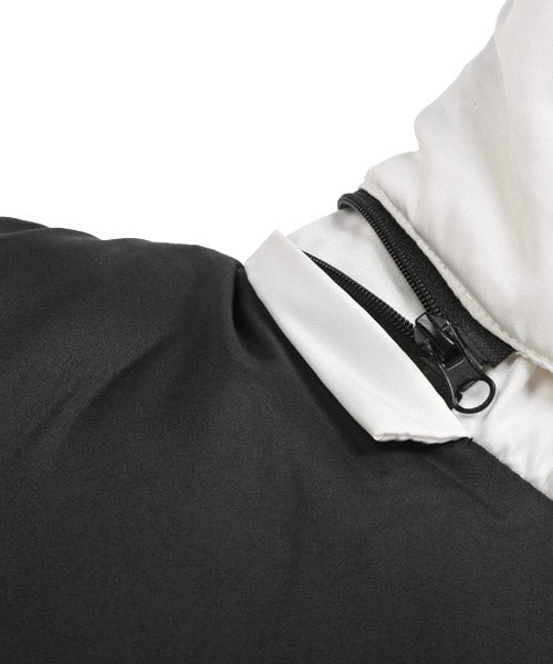 LUXSTYLE Rag Style Mid-Weight Switch Jacket / Mid-Weight Jacket Men's Blouson Hood Fake Down Warm Cold Protection