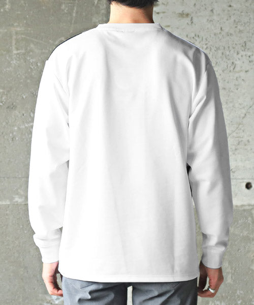 ラグスタイル LUXSTYLE 異素材ブロック切替ロンT/ロンT メンズ 長袖Tシャツ 異素材 切り替え ブロック