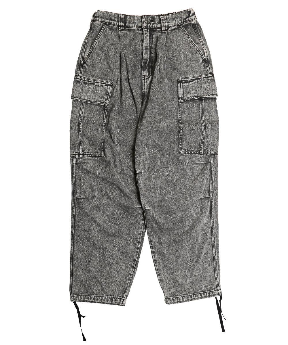 ラグスタイル LUXSTYLE ケミカルウォッシュデニムカーゴパンツ/カーゴパンツ デニムパンツ メンズ ワイドパンツ オールシーズン ケミカルウォッシュ