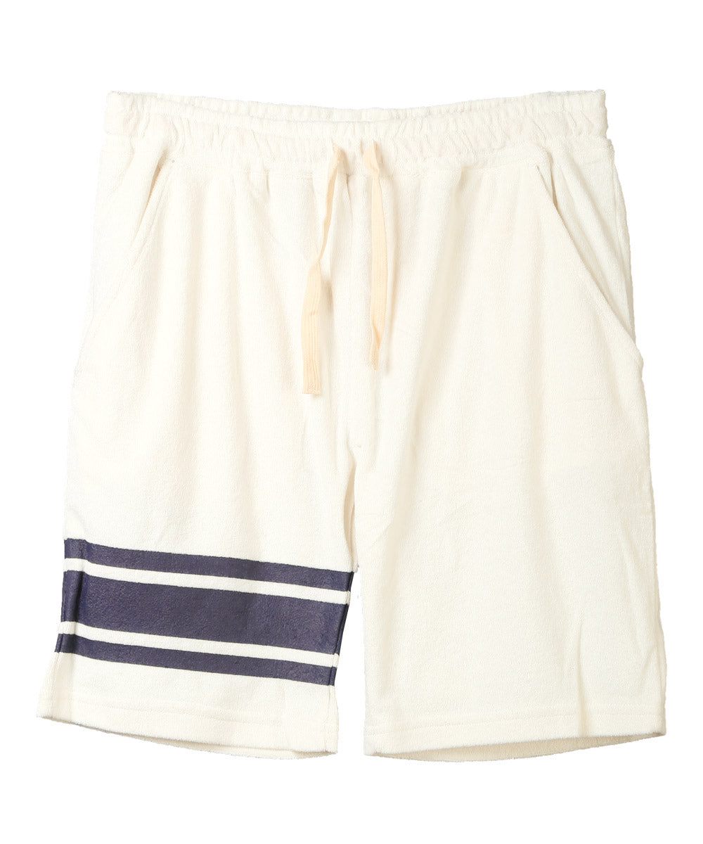 ラグスタイル LUXSTYLE パイル裾ラインショーツ/ショートパンツ イージーパンツ メンズ パイル 膝上 ライン タオル地 春 夏