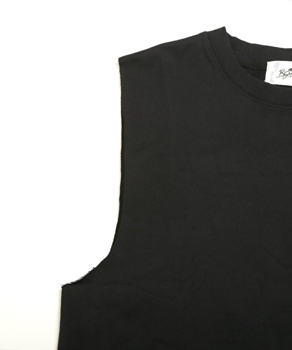 ラグスタイル LUXSTYLE ミニ裏毛クルーネックノースリーブ/ノースリーブ メンズ Tシャツ タンクトップ 夏 ビッグシルエット ミニ裏毛