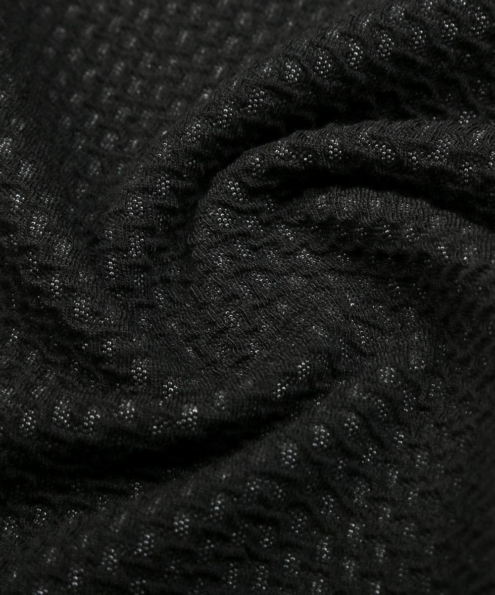 ラグスタイル LUXSTYLE ふくれジグザグ柄イタリアンカラー半袖ポロシャツ/ポロシャツ 半袖 メンズ 春 夏 イタリアンカラー スタンドカラー 無地 ジグザグ柄