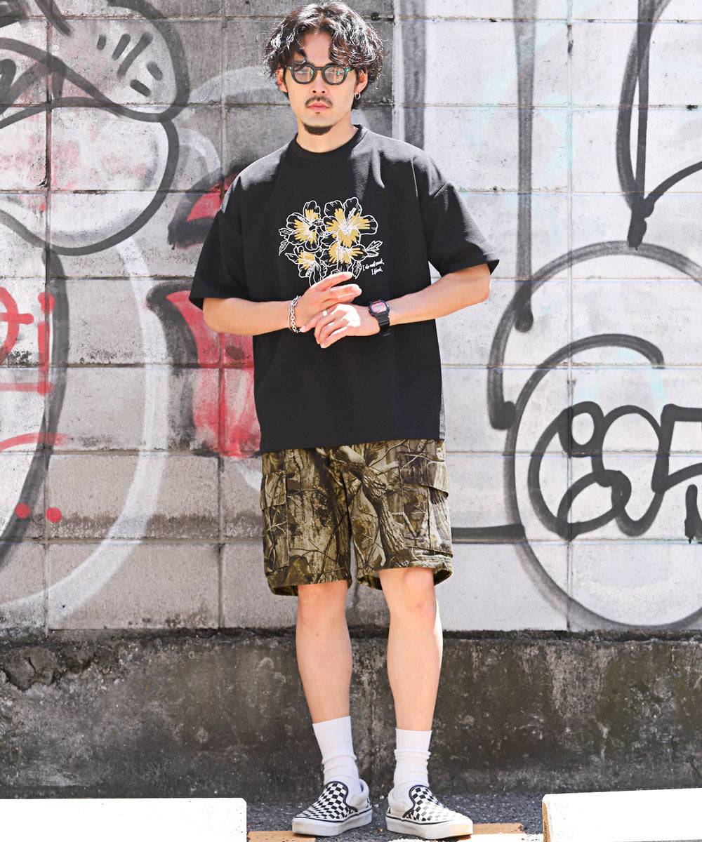 ラグスタイル LUXSTYLE ツイルカーゴショートパンツ/ショートパンツ メンズ カーゴパンツ ハーフパンツ ツイル 夏 短パン 膝上