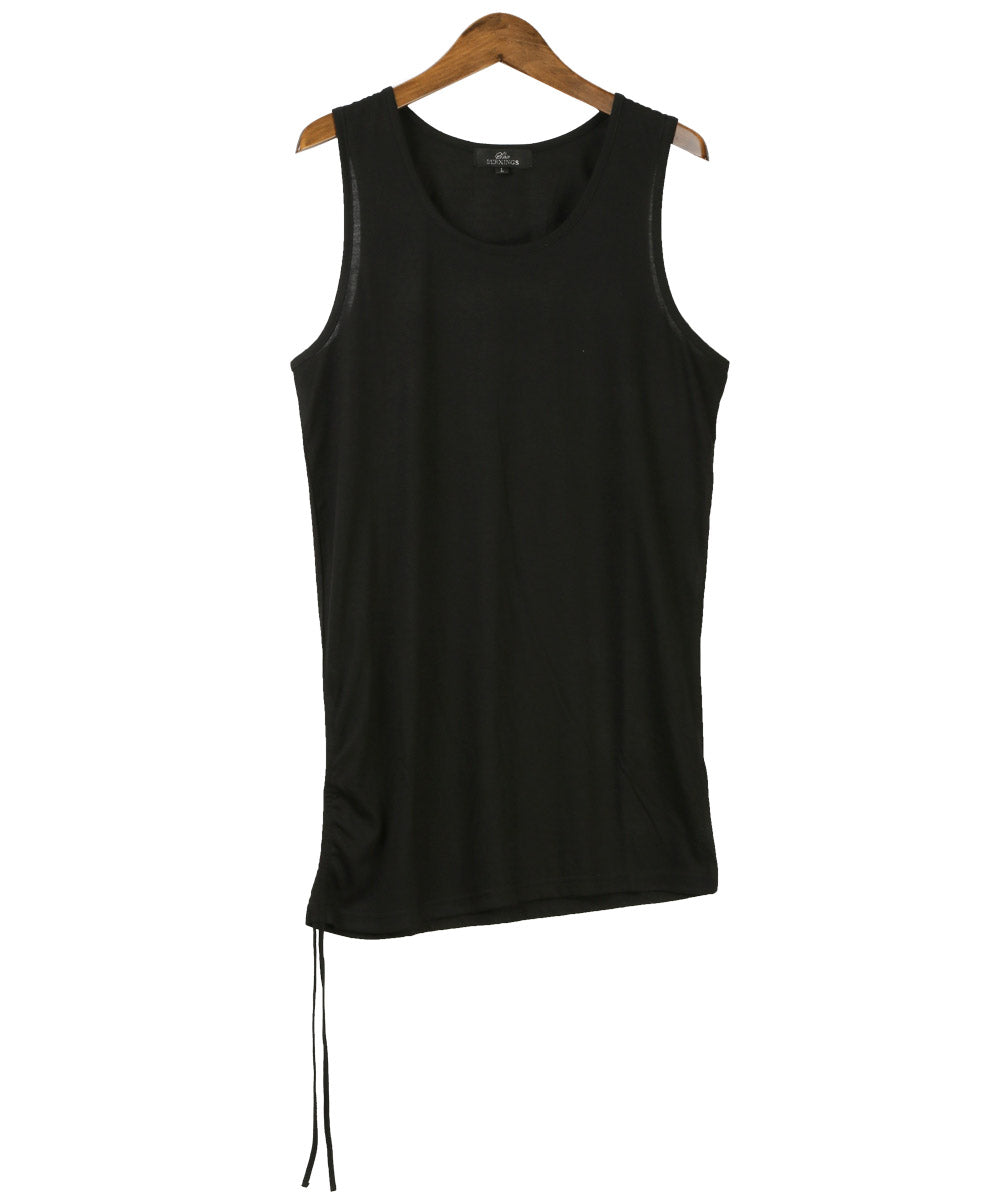 ラグスタイル LUXSTYLE タイダイ染め7分袖Tシャツ&アシンメトリータンクトップ/Tシャツ タンクトップ 7分袖 2セット 2P メンズ レディース 春 夏 秋